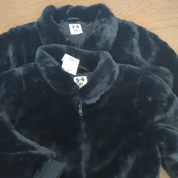Cotton On Kids Black Fuzzy Jacket - Picture 10 of 10